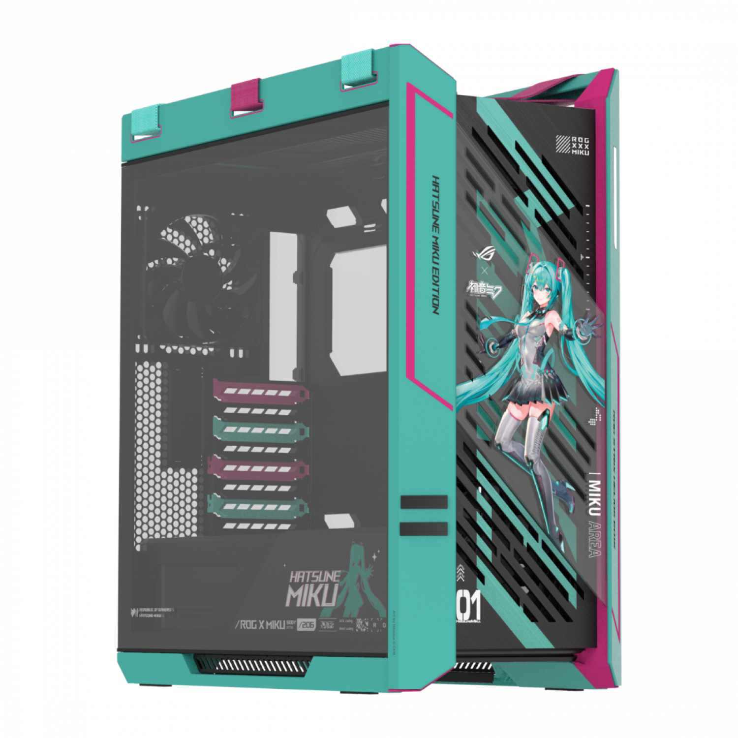 Gabinete Gamer Asus Rog Strix Helios Ii Gx601s Hatsune Miku