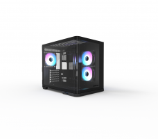 GABINETE GAMER RAIDMAX INFINITA i630 BLACK ATX FISHTANK CURVED GLASS ARGB