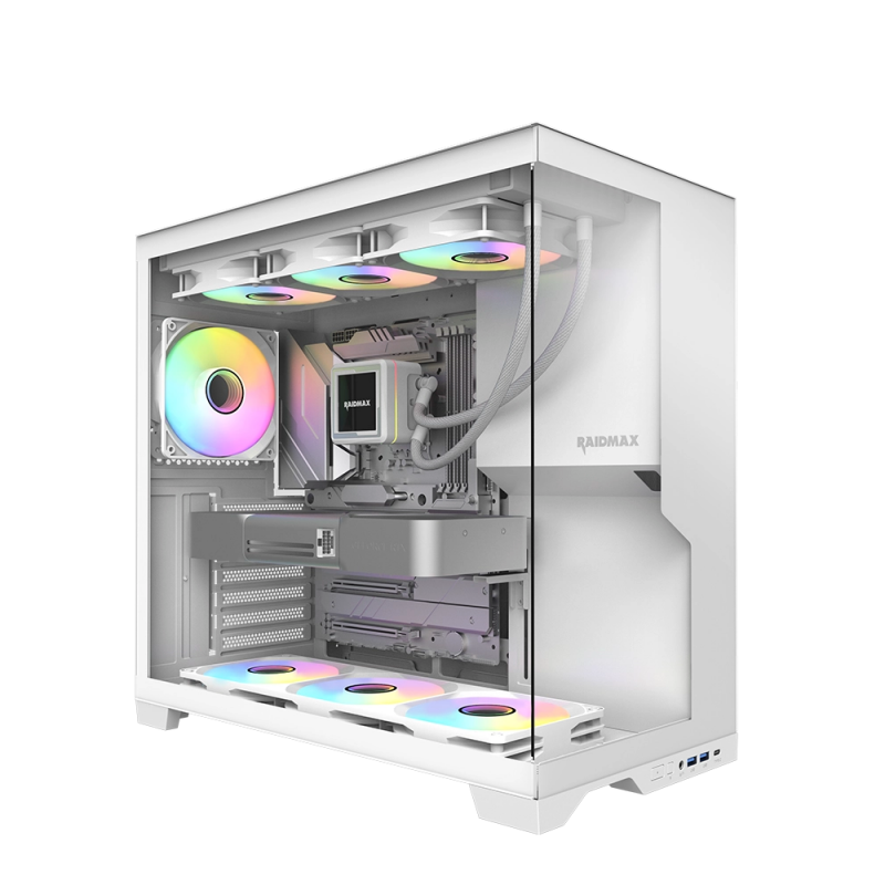 GABINETE GAMER RAIDMAX INFINITA i700 WHITE ARGB TG