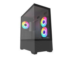 GABINETE GAMER RAIDMAX INFINITA i801 AIR BLACK FISHTANK ARGB TG