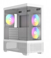GABINETE GAMER RAIDMAX INFINITA i801 AIR WHITE E-ATX TG ARGB