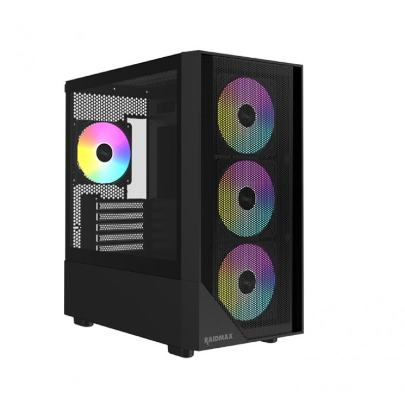 GABINETE GAMER RAIDMAX MESHIAN SERIES X609 MicroATX BLACK