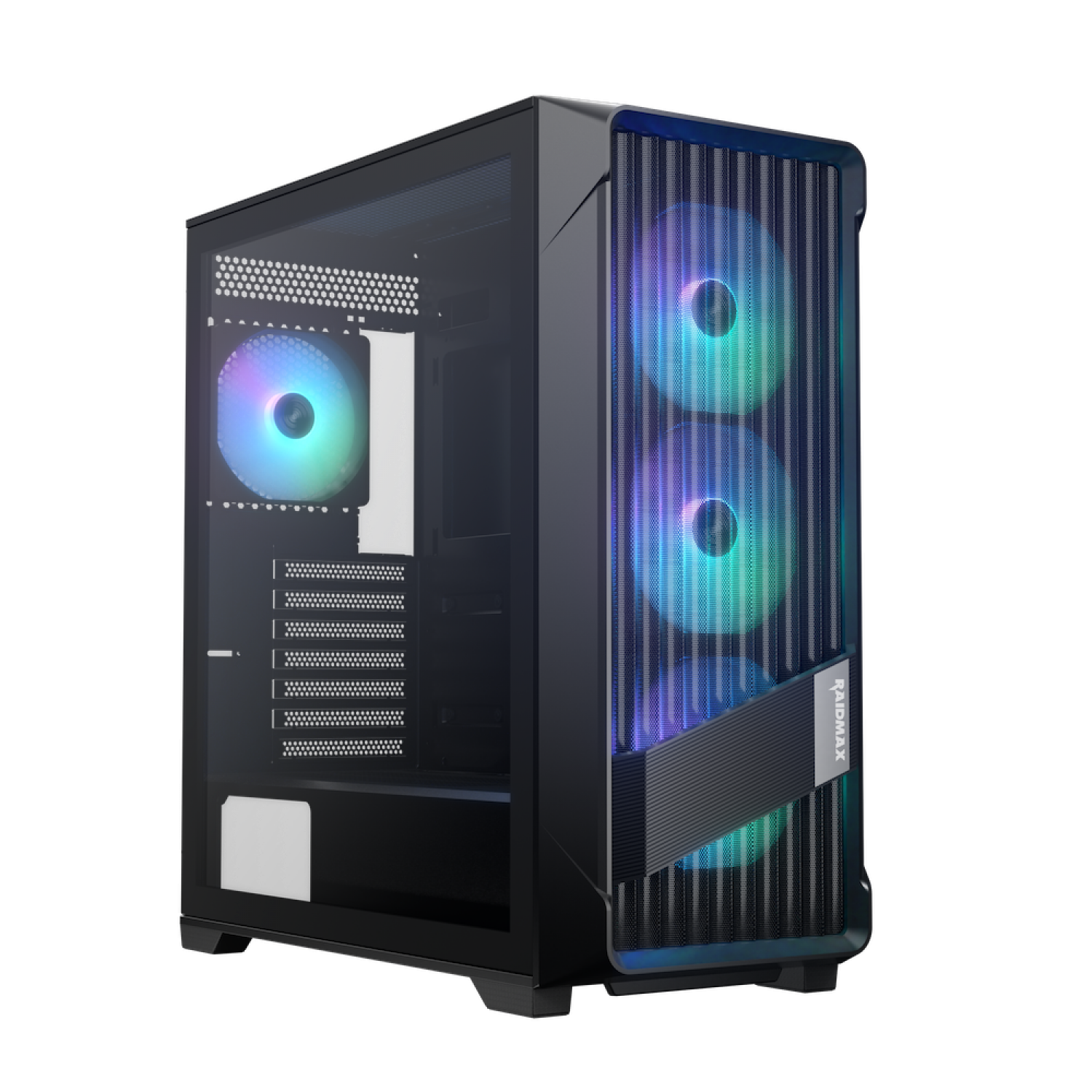 Gabinete Gamer Raidmax Meshian X603 Lite Black Argb Control Hub E-atx