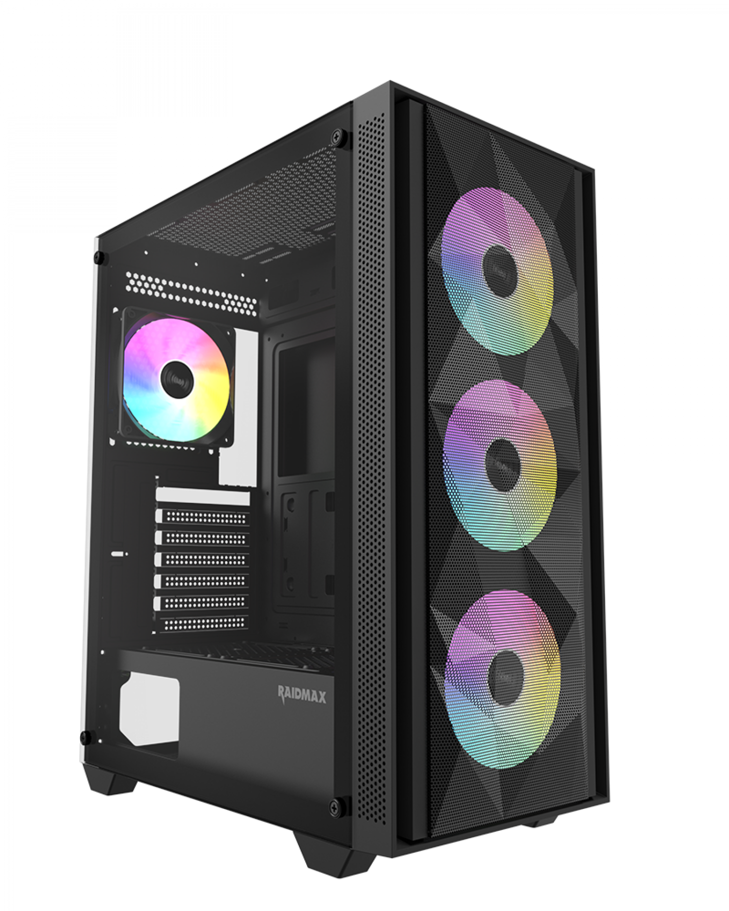 Gabinete Gamer Raidmax Vector V217 Black Argb Tg