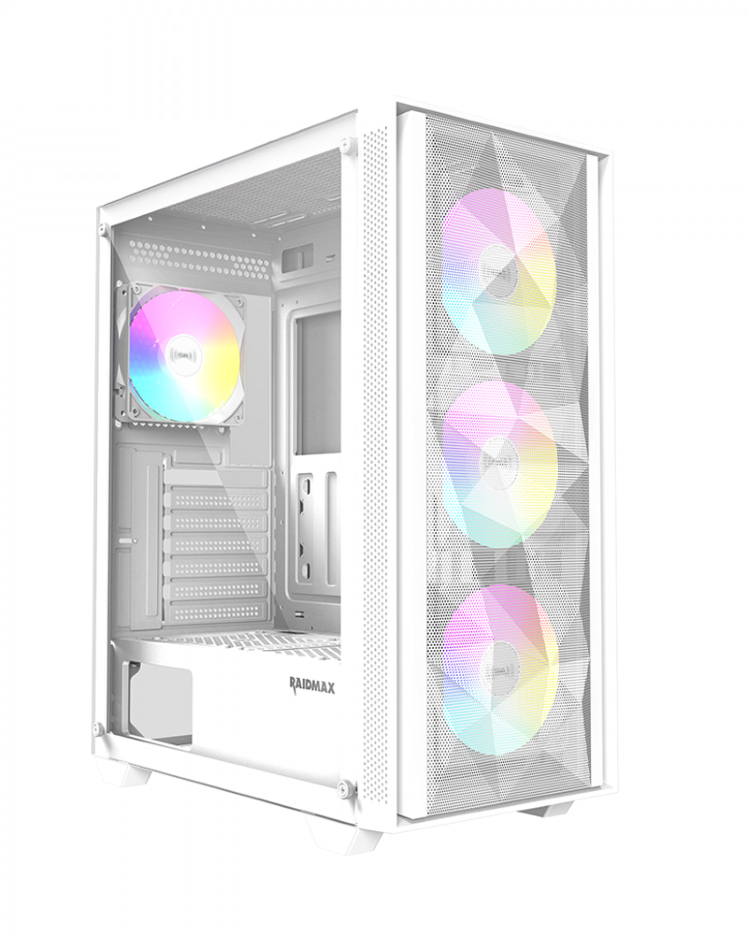 Gabinete Gamer Raidmax Vector V217 White Argb Tg