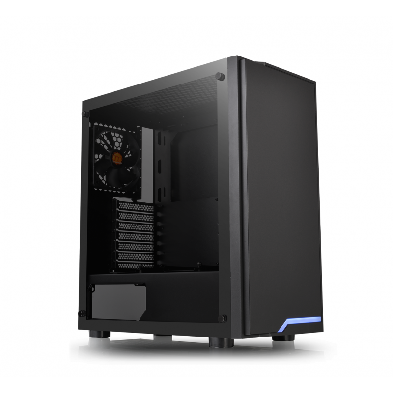 GABINETE THERMALTAKE H100 TG BLACK BLUE LED