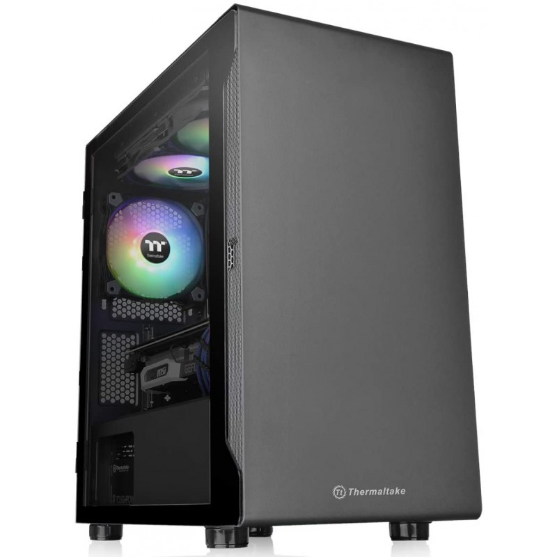 GABINETE THERMALTAKE S100 TG BLACK TEMPERED GLASS