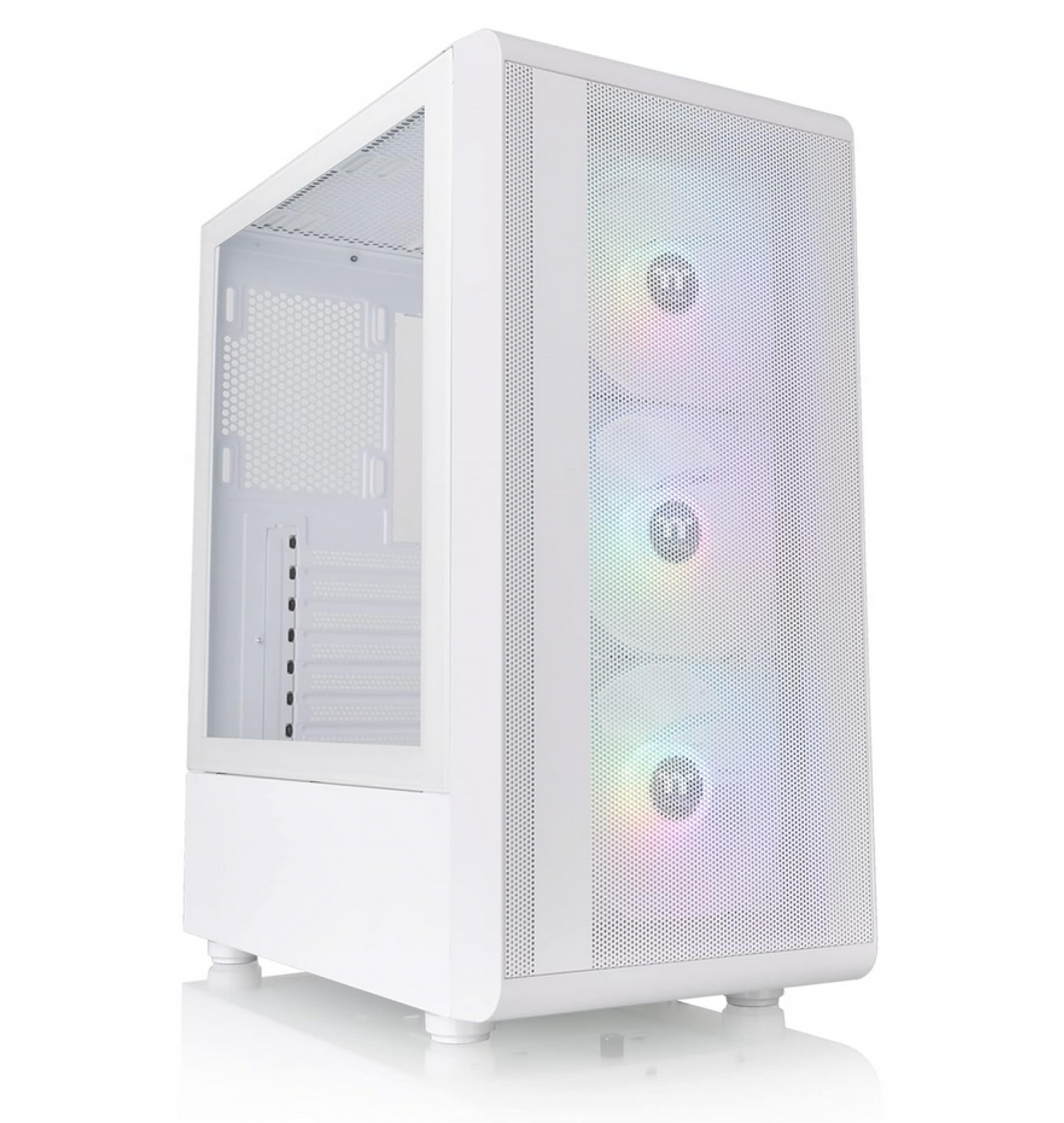 Gabinete Thermaltake S200 Plus Tg Argb Snow White Tempered Glass