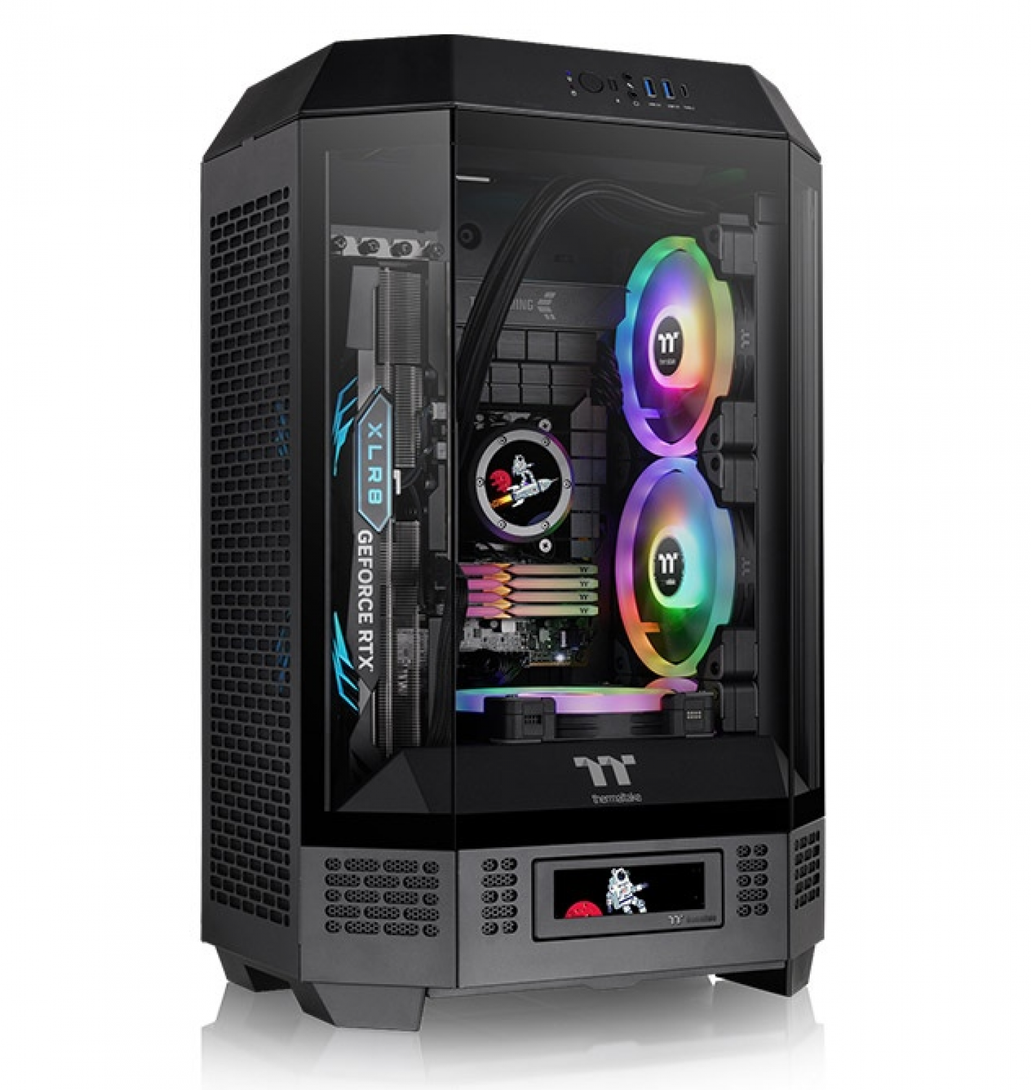 Gabinete Thermaltake The Tower 300 Peach Fuzz Tempered Glass