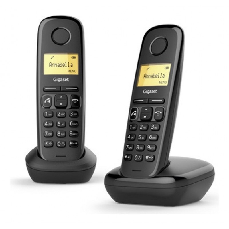 GIGASET TELEFONO INALAMBRICO A270 DUO BLACK SIN CAJA