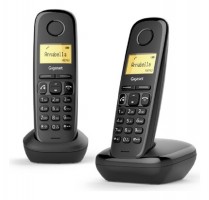 GIGASET TELEFONO INALAMBRICO A270 DUO BLACK SIN CAJA