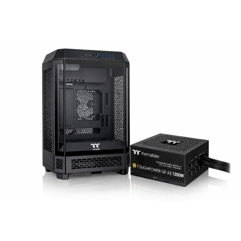 Gabinete c/fuente Thermaltake Tower 600 + 1200w 80 Plus Gold