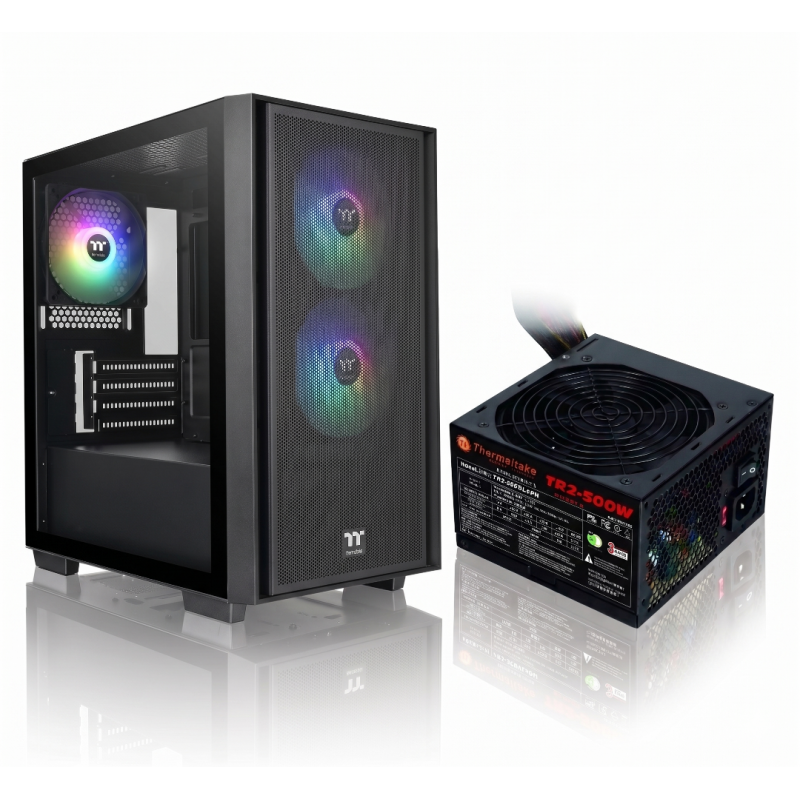 Gabinete c/fuente Thermaltake Versa H16 + TR2 500w