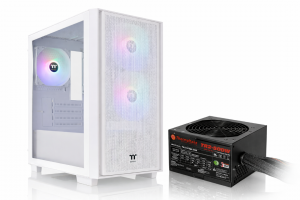 Gabinete c/fuente Thermaltake Versa H16  + TR2 500w (White Edition)