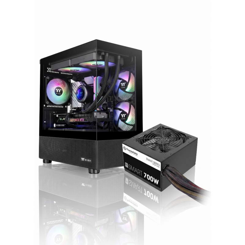 Gabinete c/fuente Thermaltake View 170 + Smart 700w 80 Plus White