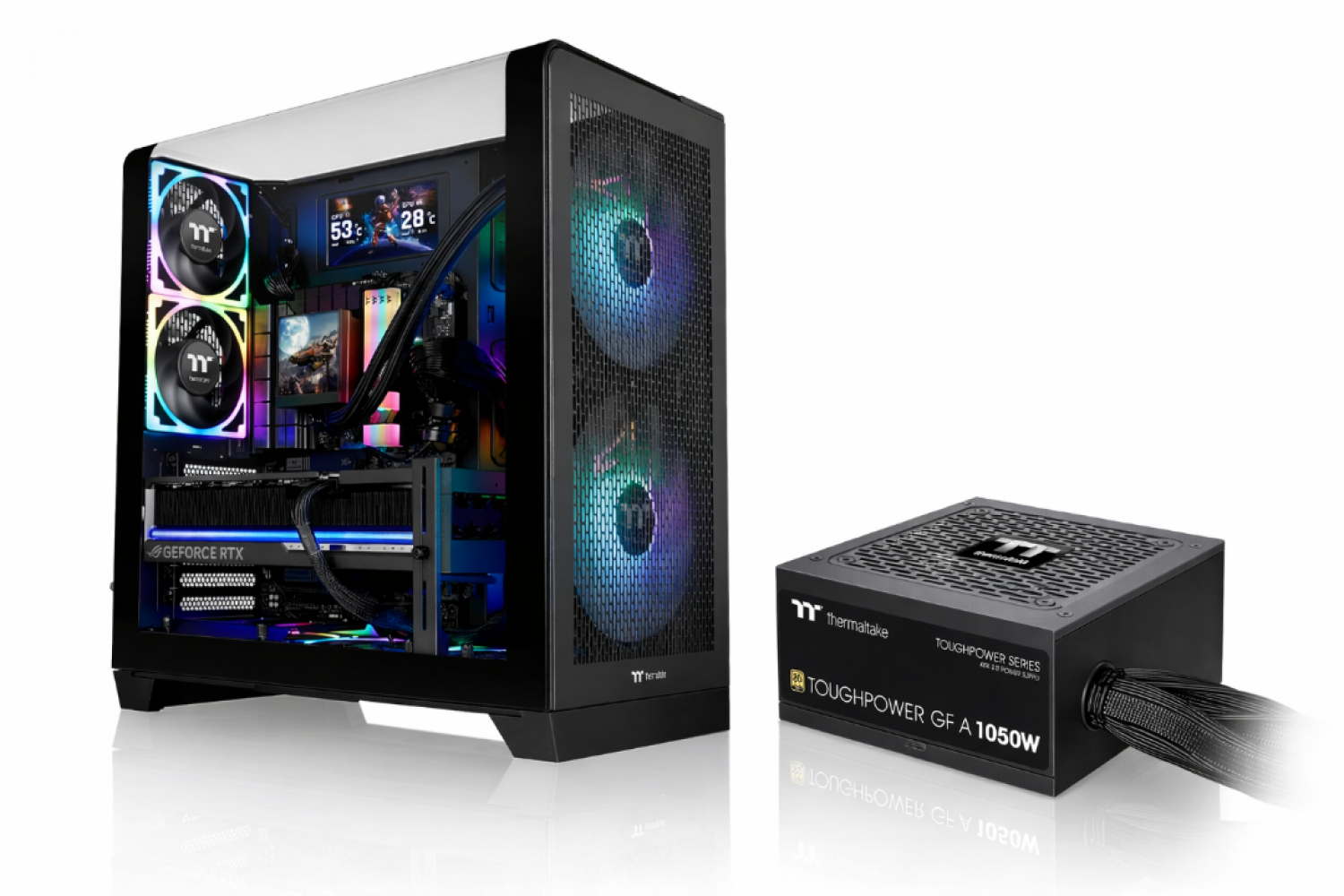 Gabinete C/fuente Thermaltake View 390 + 1050w 80 Plus Gold