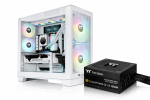 Gabinete c/fuente View 390 + 1050w 80 Plus Gold (White Edition)