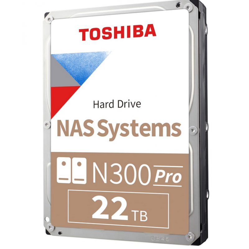 HDD 22TB NAS TOSHIBA N300 PRO CMR 24/7 7200RPM