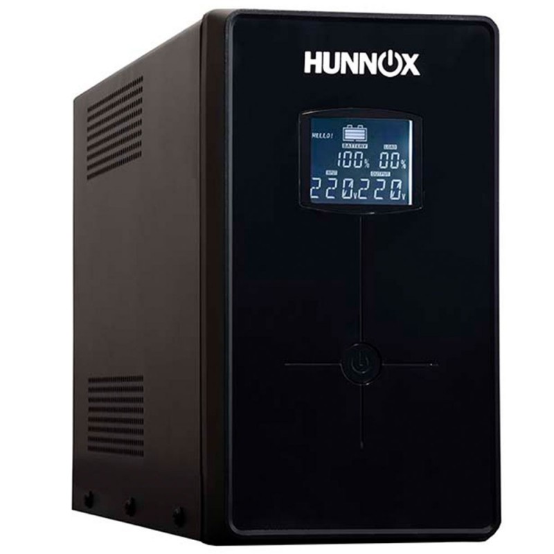 HUNNOX UPS Y ESTABILIZADOR 1200VA LCD C/USB