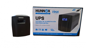 HUNNOX UPS Y ESTABILIZADOR 1500VA LCD C/USB