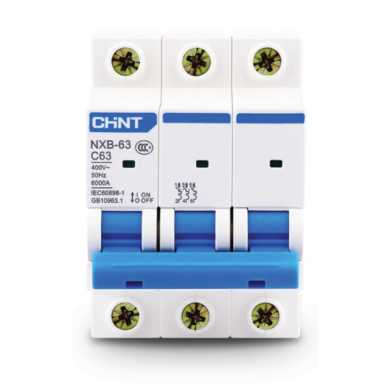INT. TERMOMAGNETICO CHINT NXB-63 IN:40A ICN:6KA CURVA C, 3-POLOS