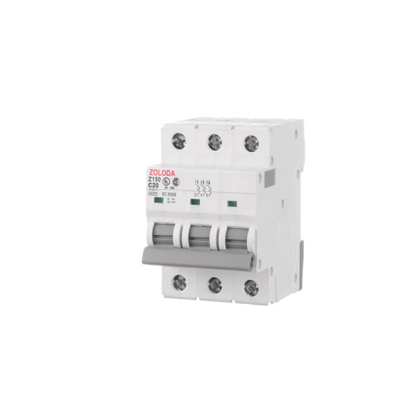 INTERRUPTOR TERMOMAGNETICO TRIIPOLAR CURVA C 20A(4.5KA)