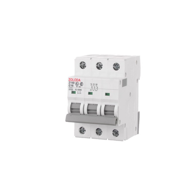 INTERRUPTOR TERMOMAGNETICO TRIPOLAR CURVA C 16A(4.5KA)