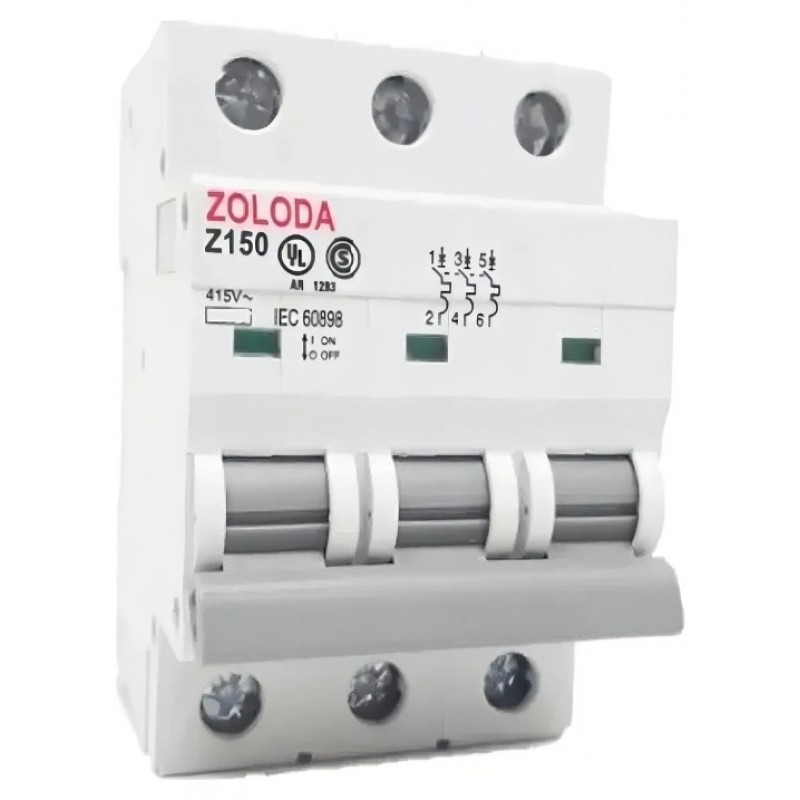 INTERRUPTOR TERMOMAGNETICO TRIPOLAR CURVA C 63A(4.5KA)