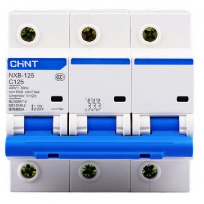 Int. Termomagnético CHINT NXB-125, In:125A, Icn:10kA, Curva C, 3-polos