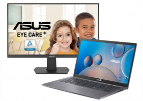 KIT ASUS NOTEBOOK X515EA I3 15.6 FHD 256 GB 4GB WINDOWS 11 +  VA24EHF FHD IPS 100Hz 1ms