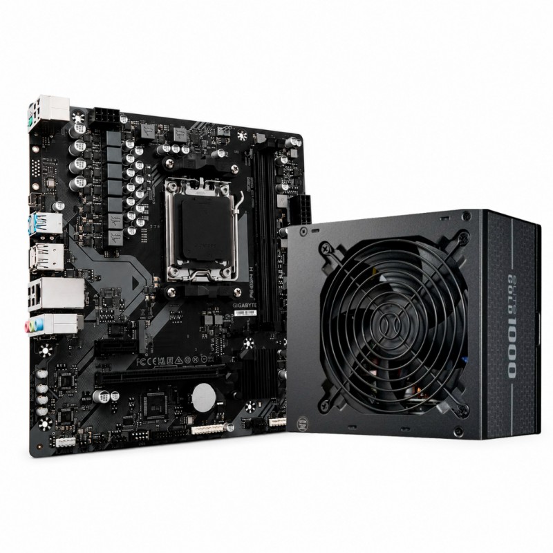 KIT COOLER MASTER ELITE GOLD 1000W FM (Full Modular) + GIGABYTE (AM5) A620M H