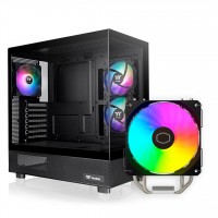 KIT COOLER MASTER HYPER 212 SPECTRUM V3 RGB + VIEW 270 PLUS TG ARGB BLACK TEMPERED GLASS