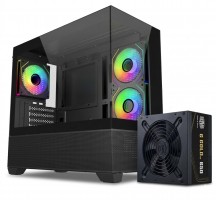 KIT COOLER MASTER MWE GOLD 650W V3 NM FR (No Modular) + 490 ELITE