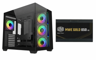 KIT COOLER MASTER MWE GOLD 850W V3 NM FR (No Modular) + ELITE 681