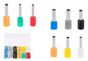 KIT DE PUNTERAS TUBULARES DE 575 PIEZAS - PP + LATÓN - E6012 (AZUL), E4009 (GRIS), E2508 (NEGRO), E1508 (NARANJA),(AMARILLO),(BLANCO),(VERDE),(ROJO)