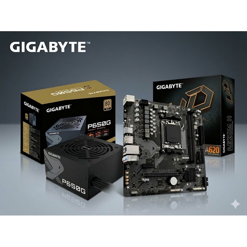 KIT GIGABYTE GOLD 650W +  A620M-H