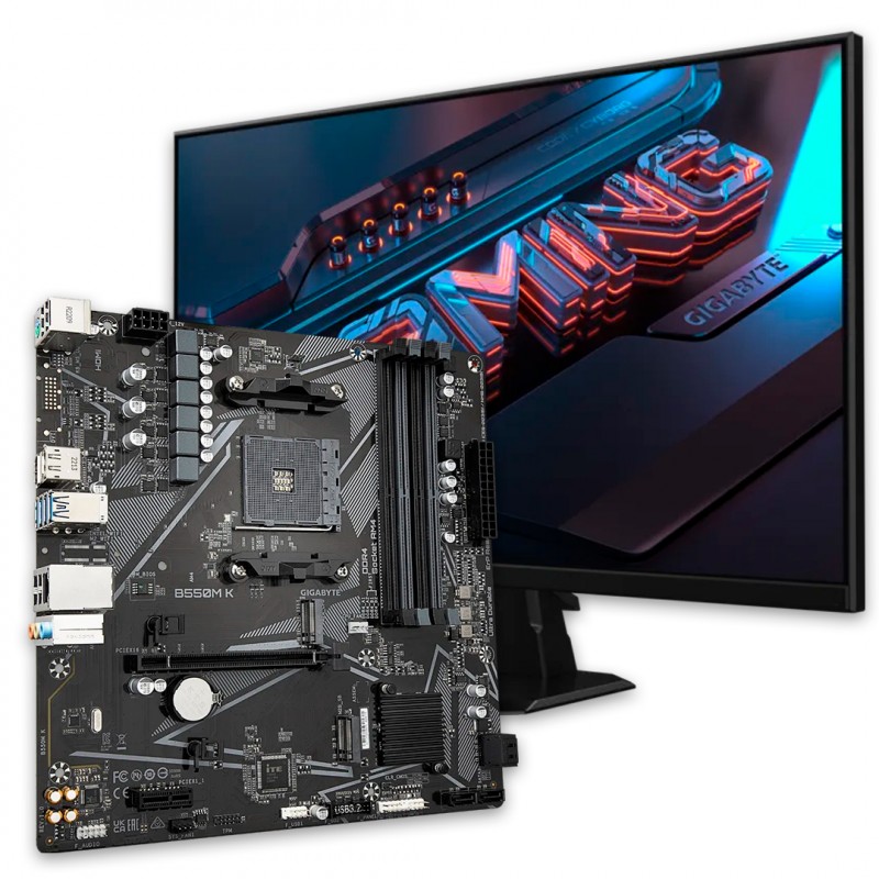 KIT GIGABYTE GS25F2 + MOTHER GIGABYTE (AM4) B550M K