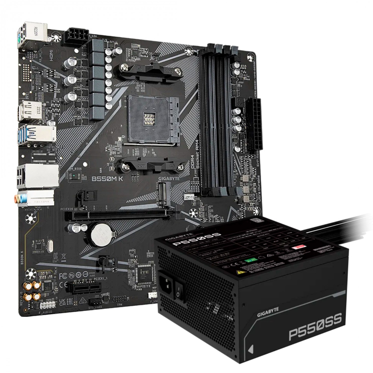 Kit Gigabyte Silver 550w + B550m K