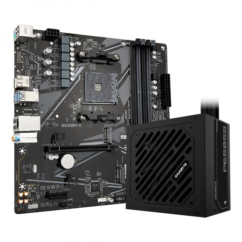 KIT GIGABYTE SILVER 650W + B550M-K