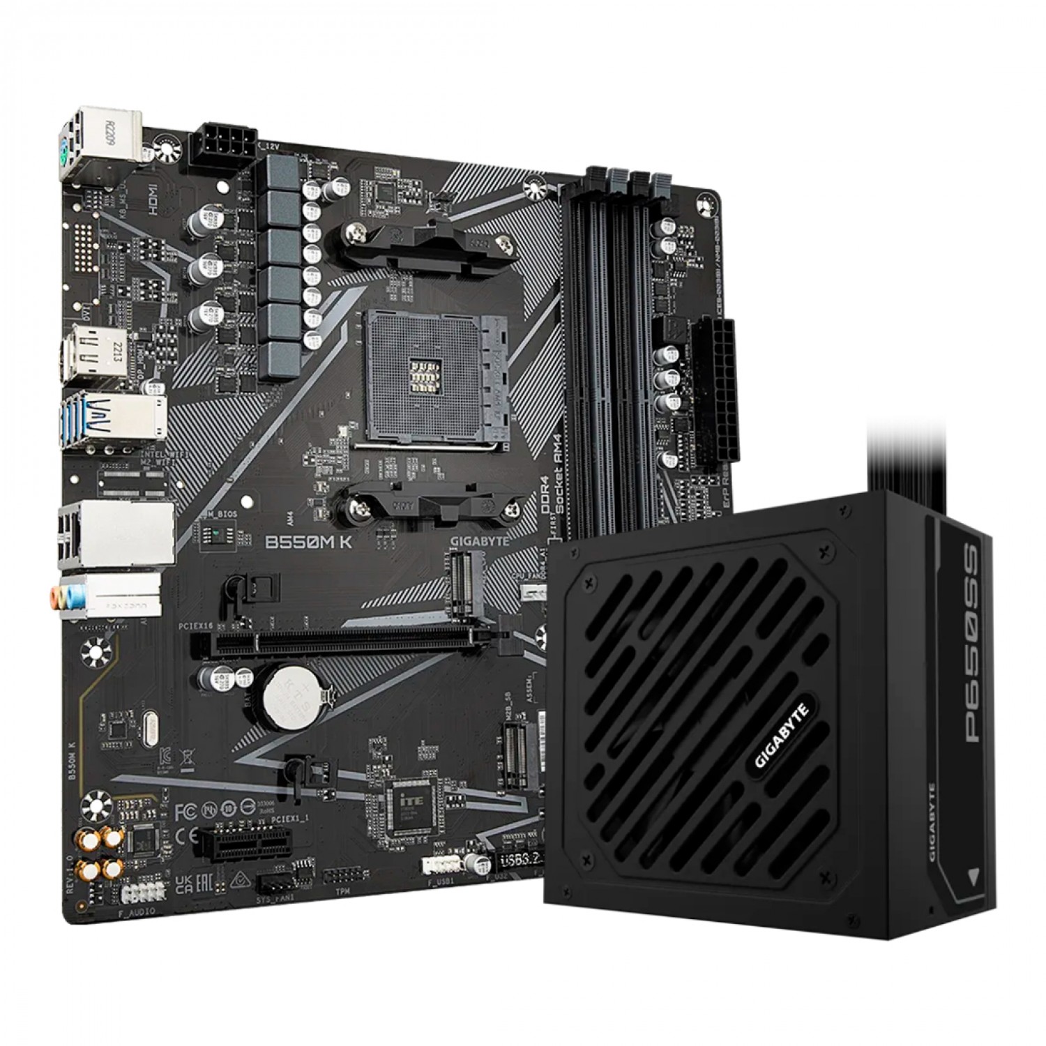 Kit Gigabyte Silver 650w + B550m-k