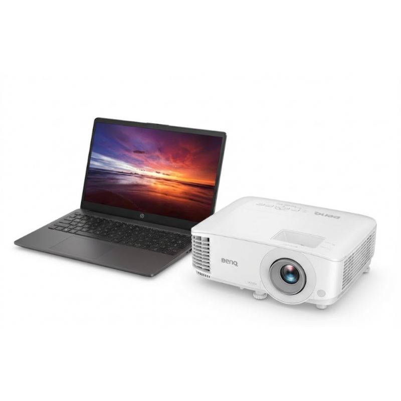 KIT HP NOTEBOOK 255 G10 R5-7530U 8GB 512GB FREEDOS + BENQ MW560 WHITE 4000 LUM WXGA
