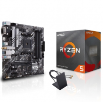 KIT PROCESADOR AMD (AM4) RYZEN 5 4500 65W + MOTHER ASUS (AM4) PRIME B550M-A AC WIFI