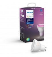 LAMPARA PHILIPS HUE SINGLE BULB GU10 WHITE AND COLOR AMBIANCE BLUETOOTH