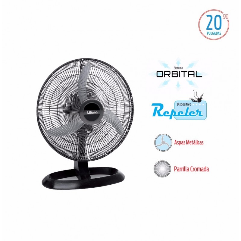 LILIANA TURBO VENTILADOR OSC. 20 ORBITAL ASPAS METALICAS C/REPELER VOTR20
