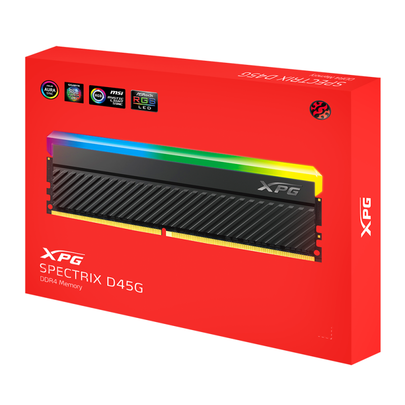 MEMORIA ADATA DIMM XPG SPECTRIX 32GB (2×16) DDR4 3600 18I DCBKD45G