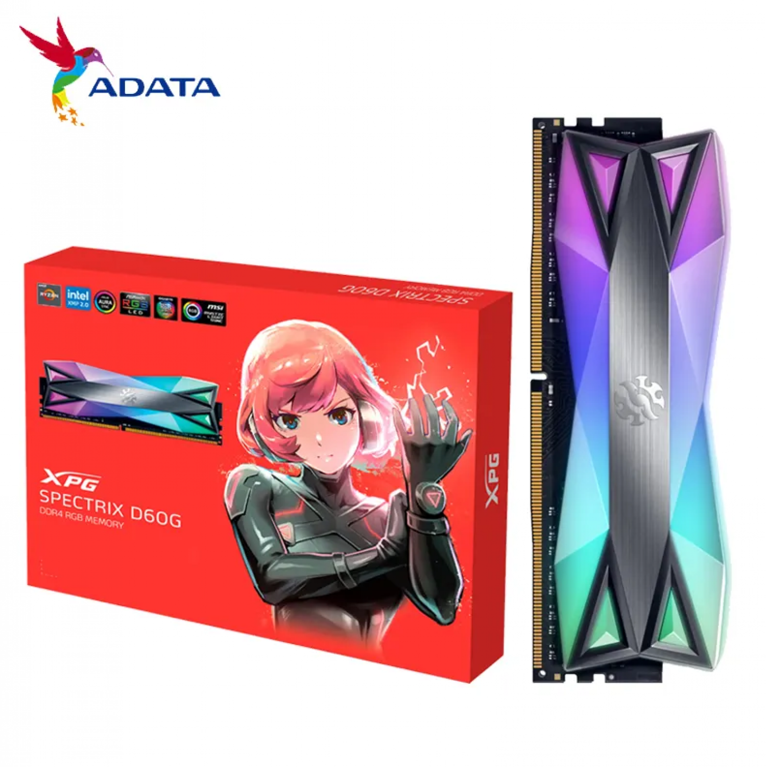 MEMORIA RAM ADATA XPG SPECTRIX D60 RGB 8GB DDR4 3200
