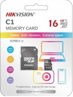 MEMORIA MICRO SD HIKVISION 16GB CLASE 10 C/A
