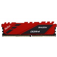 MEMORIA NETAC SHADOW DDR4 2666 8 GB C19 RED