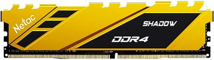 MEMORIA NETAC SHADOW DDR4 3200 16GB C16 YELLOW
