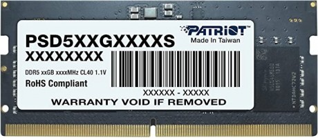 MEMORIA PATRIOT SIGNATURE LINE SODIMM DDR5 32GB 4800MT/S PS001641